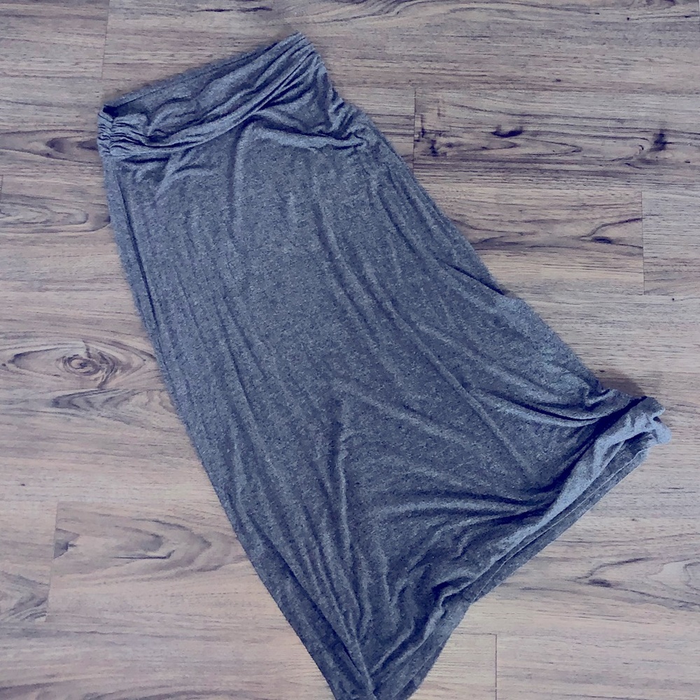 J. Crew Heather Gray Maxi Skirt